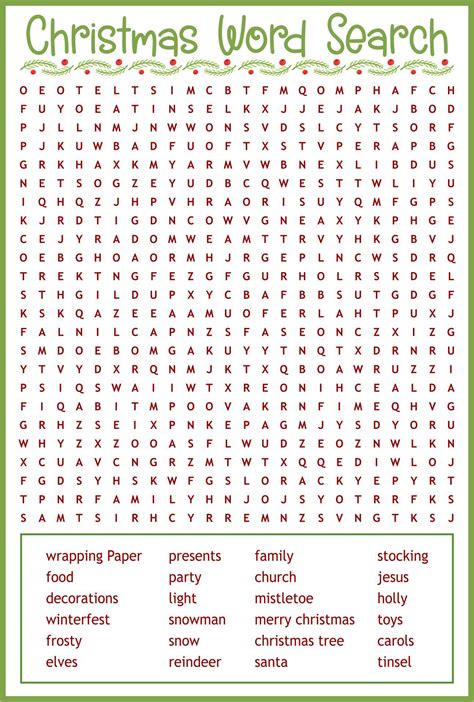 christmas word games free printable 3