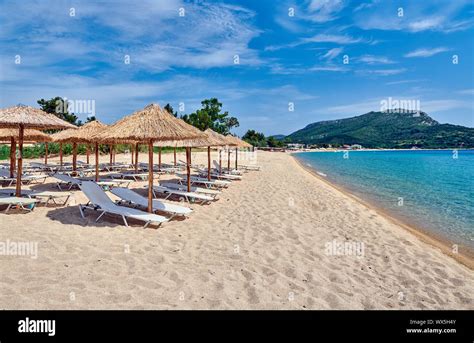 Beautiful beach in Toroni, Greece Stock Photo - Alamy