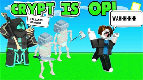 I Made The CRYPT KIT The BEST KIT IN ROBLOX BEDWARS YouTube