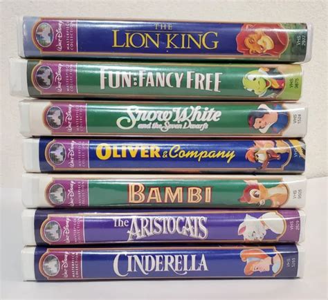 Lot Of Walt Disney Vhs Tapes Movies Masterpiece Collection The