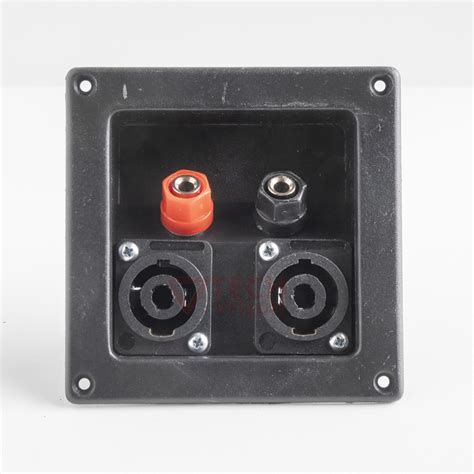 Jual Terminal Speaker Segi Pin Speakon Merah Putar Hitam Box Kotak