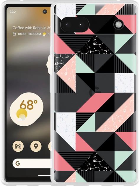 Cazy Hoesje Geschikt Voor Google Pixel 6a Geometric Artwork Bol