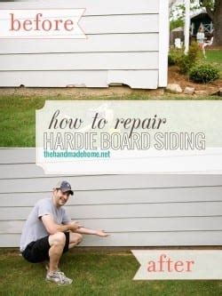 how to repair hardie board siding