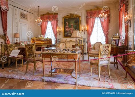 Interior View Of Marjorie Posts Bedroom At Hillwood Estate Mansion