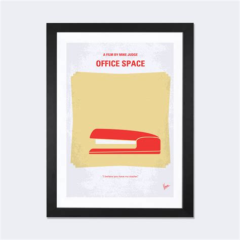 Office Space Minimal Movie Poster // Chungkong (24"W x 16"H x 1"D ...