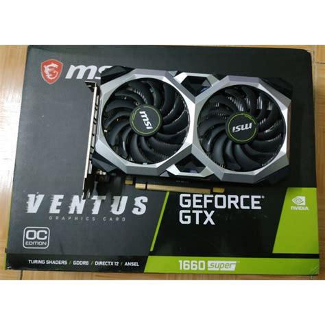 Card Màn Hình Vga Msi Gtx 1660s 6g Ventus Oc Shopee Việt Nam