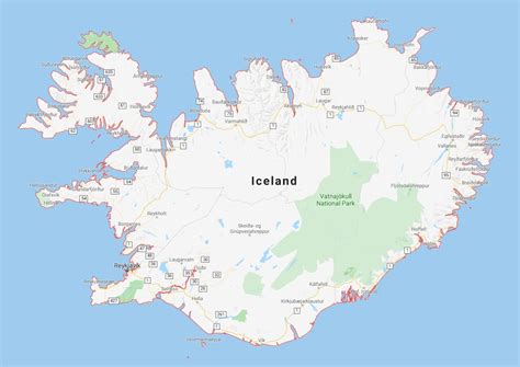 Iceland National Parks Map