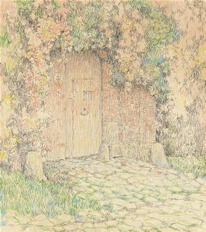 Le Portail De La Maison Rose Gerberoy By Henri Le Sidaner On Artnet