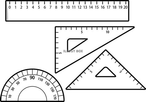「三角定規」イラスト無料