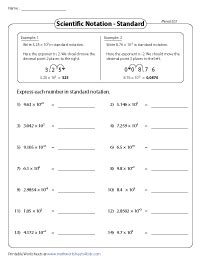 Scientific Notation Worksheets - Worksheets Library