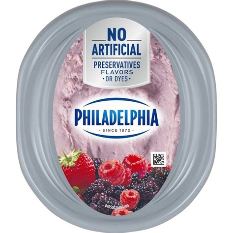 Philadelphia Whipped Mixed Berry Cream Cheese 8 Oz From Dillons Instacart