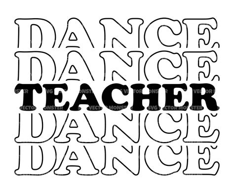 Dance Teacher Svg Dancing Teacher T Shirt Dance Mom Dancing Etsy