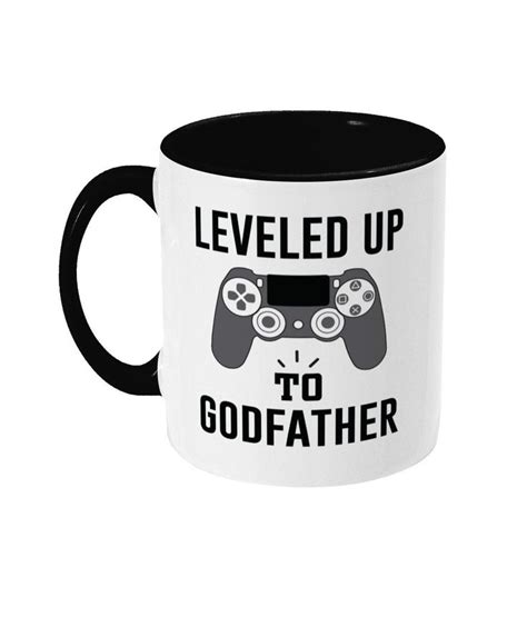 Godfather Proposal Godfather Gift Godfather Mug Leveled Up To