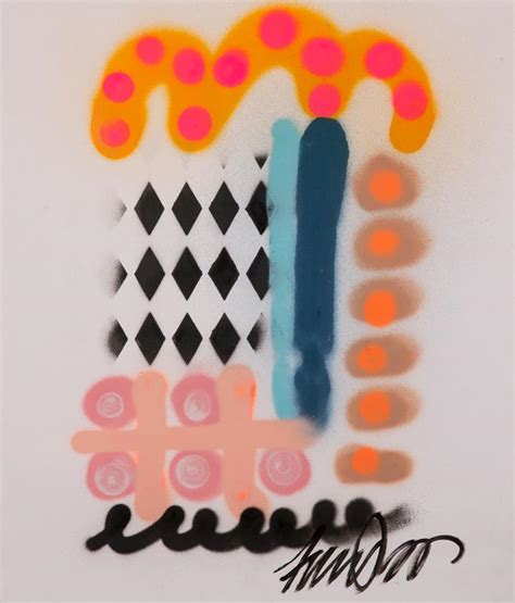 Frances Berry Striped Nude Figurative Abstract Spray Paint Acrylic Stripes Pink Black