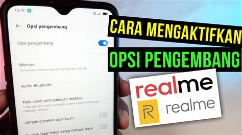 Cara Mengaktifkan Opsi Pengembang Di Hp Realme Dan Android Lainya Youtube