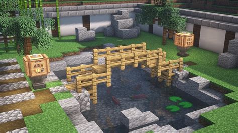 【マイクラ和風建築】日本庭園の作り方【マイクラ建築】[minecraft Tutorial] Japanese Garden Youtube