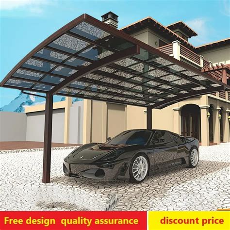 Outdoor Aluminum Alloy Carport Parking Lot Villa Community Parking Shed