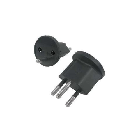 Fix Adapter Stecker SCHUKO Typ F CEE 7 Zu Schweiz T12 3 Polig