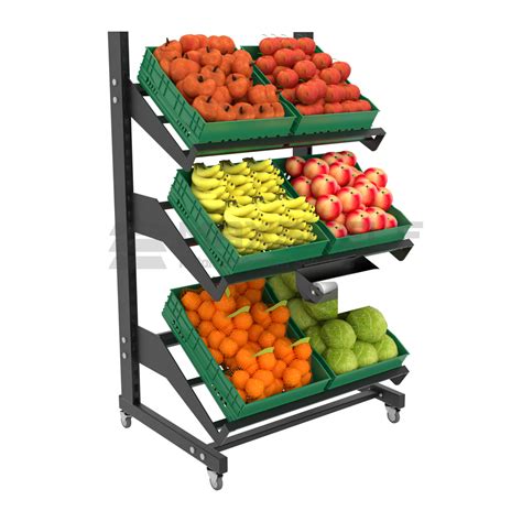 Single Side Sloping Fruit Veg Unit Maxshelf Retail Equipment