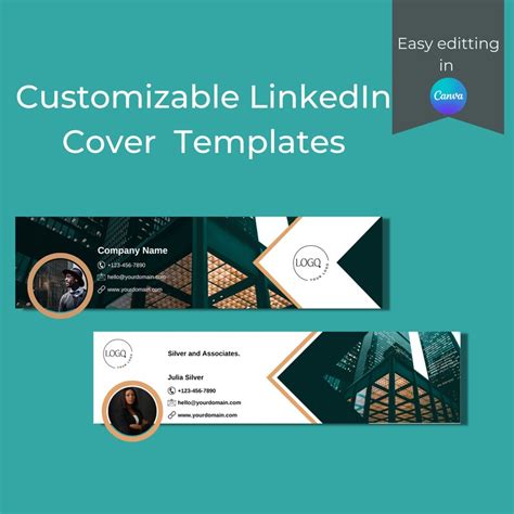 Linkedin Banner, Linkedin Profile Templates, Editable Linkedin Banner Template, With ...