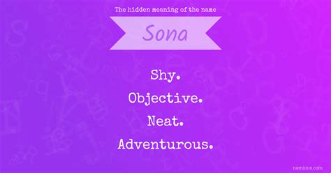 Sona Name Meaning : my main sona | Tumblr / Generous, modern, serious, mindful, creative, active ...