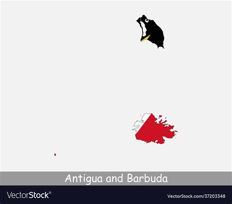 Antigua And Barbuda Map Flag Royalty Free Vector Image