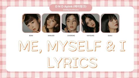 Lyrics A Pink Me Myself I Youtube En Kr Rom