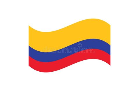 Colombia Flag Symbol Emblem National Stock Vector Illustration Of