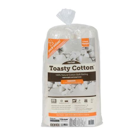 Fairfield™ Toasty Cotton™ 2ct Quilt Batting 72 X 90 Batting