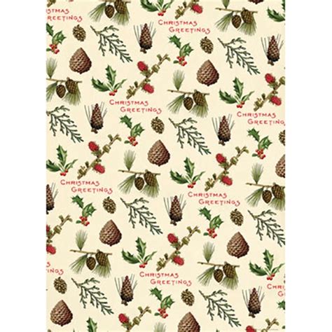 Cavallini Decorative Paper Pinecones X Sheet