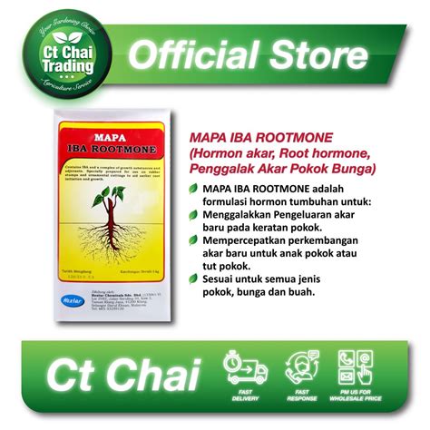 Mapa Iba Rootmone Hormon Akar Root Hormone Penggalak Akar Pokok