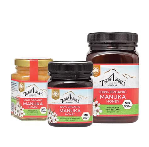 Organic Manuka Honey Mg350 Tranzalpinehoney