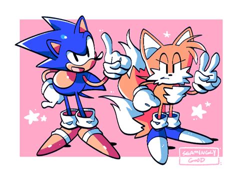 Sonic And Tails Sonic The Hedgehog Fan Art 44489728 Fanpop