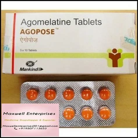 Agomelatine 25mg Tab 10 10 At Rs 185 Stripe In Nagpur Id 24329603788