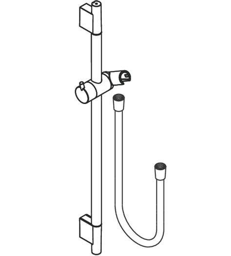 hansgrohe Drążki prysznicowe Unica Drążek prysznicowy S Puro 90 cm z