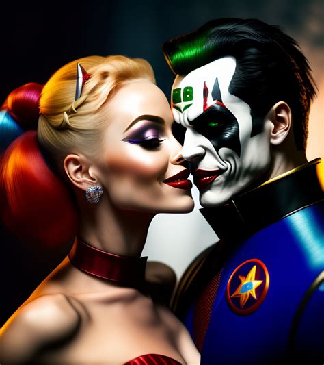 Harley Quinn about to kiss Joker by HighRiseMedia on DeviantArt