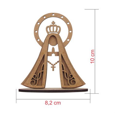 Lembrancinha Nossa Senhora Aparecida Mdf Cru Anivers Rio Elo