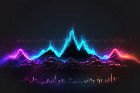 Ondas De Sonido Abstractas Forma De Onda De Audio Elementos De