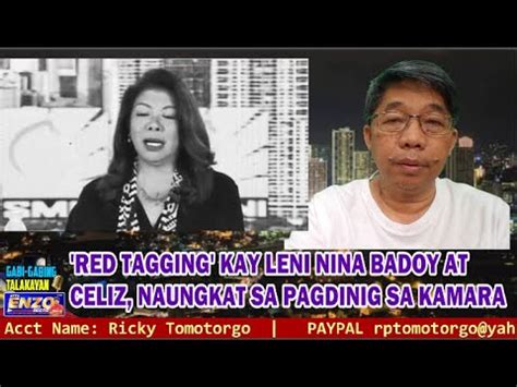 GABI GABING TALAKAYAN 12 08 23 RED TAGGING KAY LENI NINA BADOY