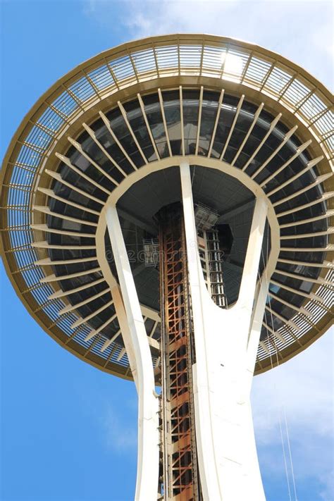 Close Up of the Underside of the Elevator Shaft and Saucer of the Space ...