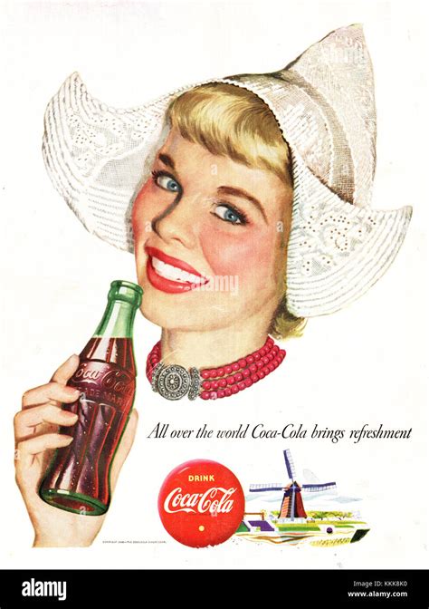 U S Magazine Coca Cola Advert Stock Photo Alamy