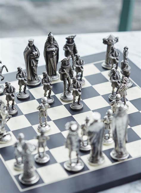 Mullingar Pewter Medieval Chess Set Blarney