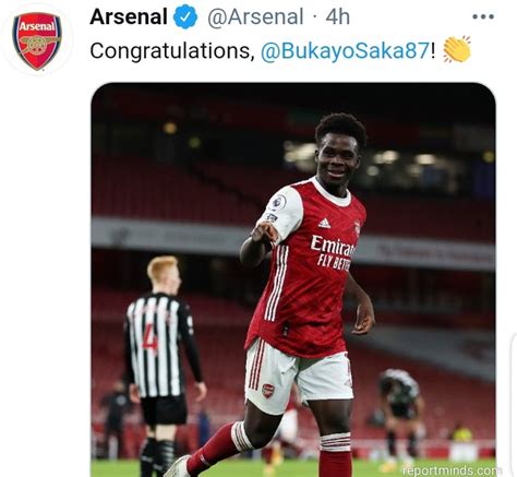 Bukayo Saka Wins Back To Back Arsenals Player Of The Month Award