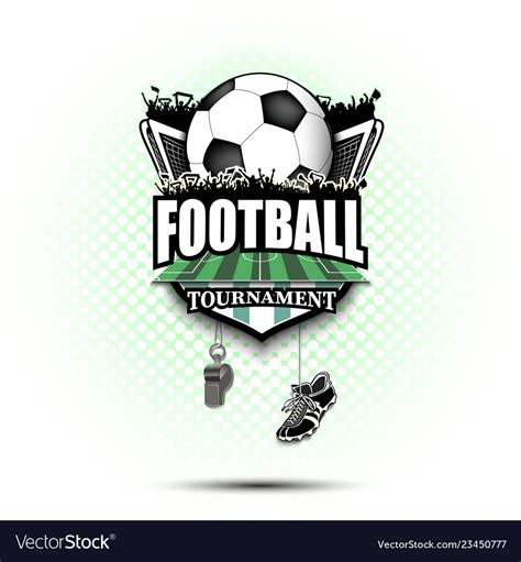 Soccer logo design template Royalty Free Vector Image