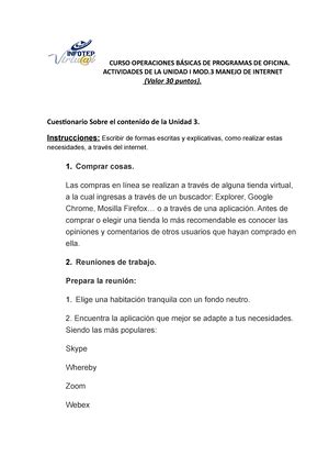 Actividad Modulo M Dulo Manejo De Hojas De Calculos Actividad