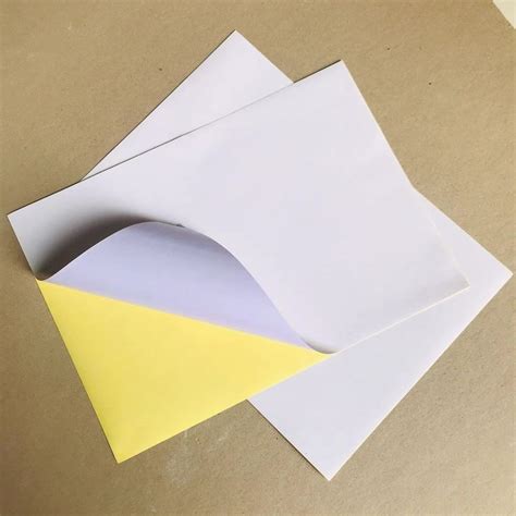 Cast Coated Sticker Paper With Waterbase Glue Adhesive China Cast