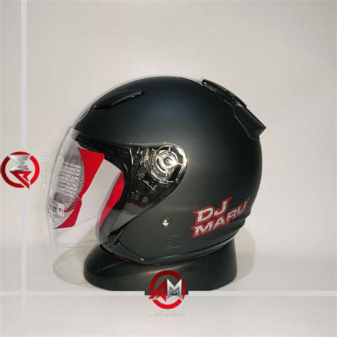 Jual HELM KYT DJ MARU SOLID BLACK DOFT HITAM DOFF HELM HALF FACE L