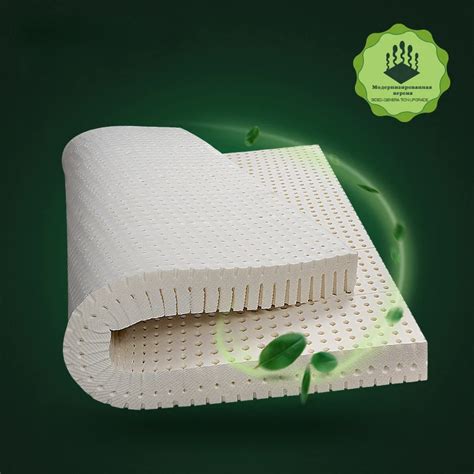 100 Tailandés Látex Natural Colchón Topper Colchón Ortopédico Cama