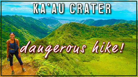 The Best Hike In Oahu Ka Au Crater Waterfall Hike Youtube