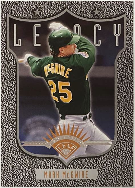 Mark Mcgwire 1997 Leaf Oakland Athletics Baseball Legacy Card Kbk Sports